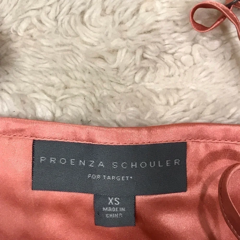 Proenza Schouler for Target salmon/cream geometric silk cami top Size XS - Picture 3 of 4